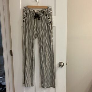 Rewind Black and White Striped Pants